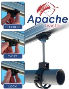 Apache Unistrut Channel M10 Rod Adaptor - Twist fit