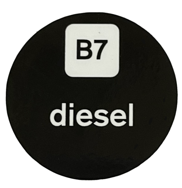 Self-Adhesive Stickers for ZVA Nozzle Badge - "Diesel"