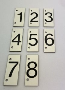 Tank Numbers - Type F (Number 1-9)