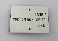 Suction from Tank # Labels with 2" Clips ("Split Line" versions available) - Choose your Tank #'s